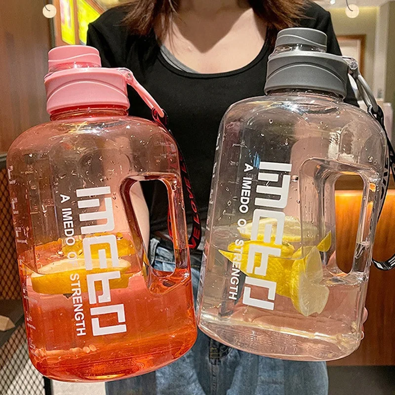 

75oz Bpa Free Wholesale Tritan Plastic Sports Motivational Gallon Water Bottle with Small Mouth Lids