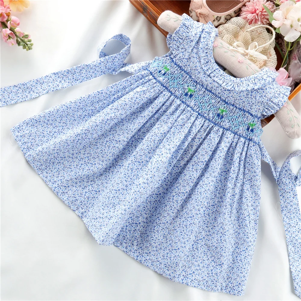 

summer kids smocked clothing for girls dresses floral ruffles flower boutiques baby clothes c91018532