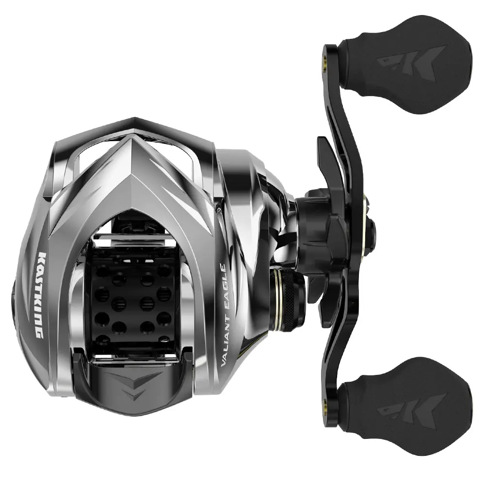 

KastKing Valiant Eagle Bait Finesse System Baitcasting Fishing Reel 5.5KG Max Drag 11 Ball Bearing 6.6:1 Long Fiber Carbon Frame