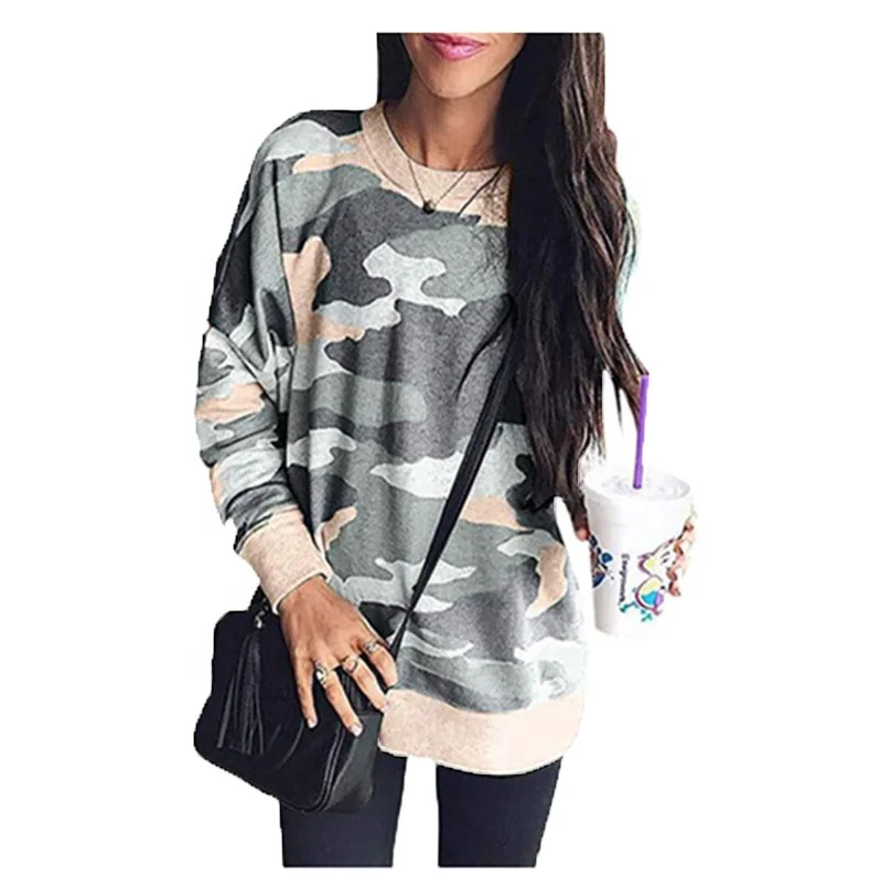 

crewneck long sleeve pullover loose casual tops hoodies sweatshirt