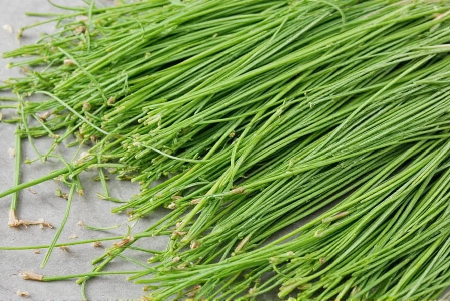 Different stages of dried chives in storage containers