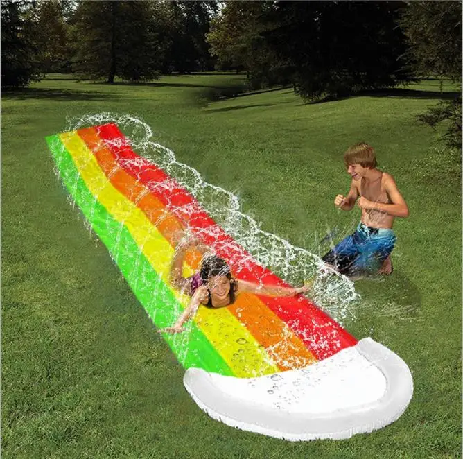 

Outdoor inflatable waterslide children playing in water toys lawn games Water slide