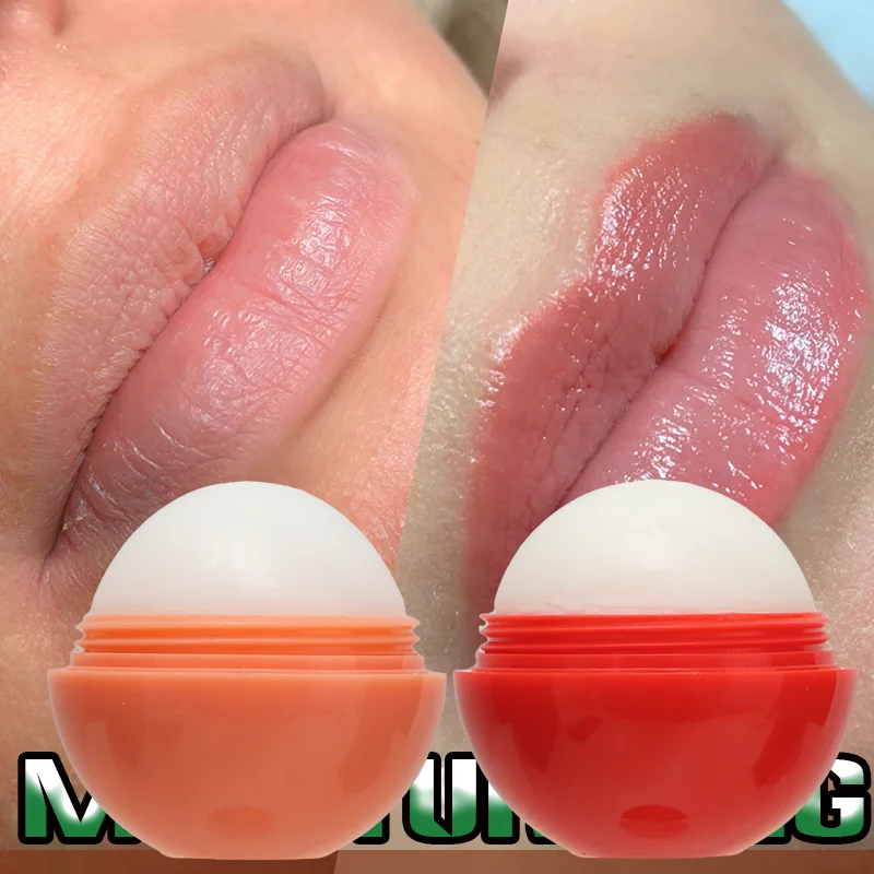 FATAZEN Private Label Organic Fruit Wholesale Price Lipstick Vegan Herbal Strawberries and Peaches Travel Size Lip Balm Ball