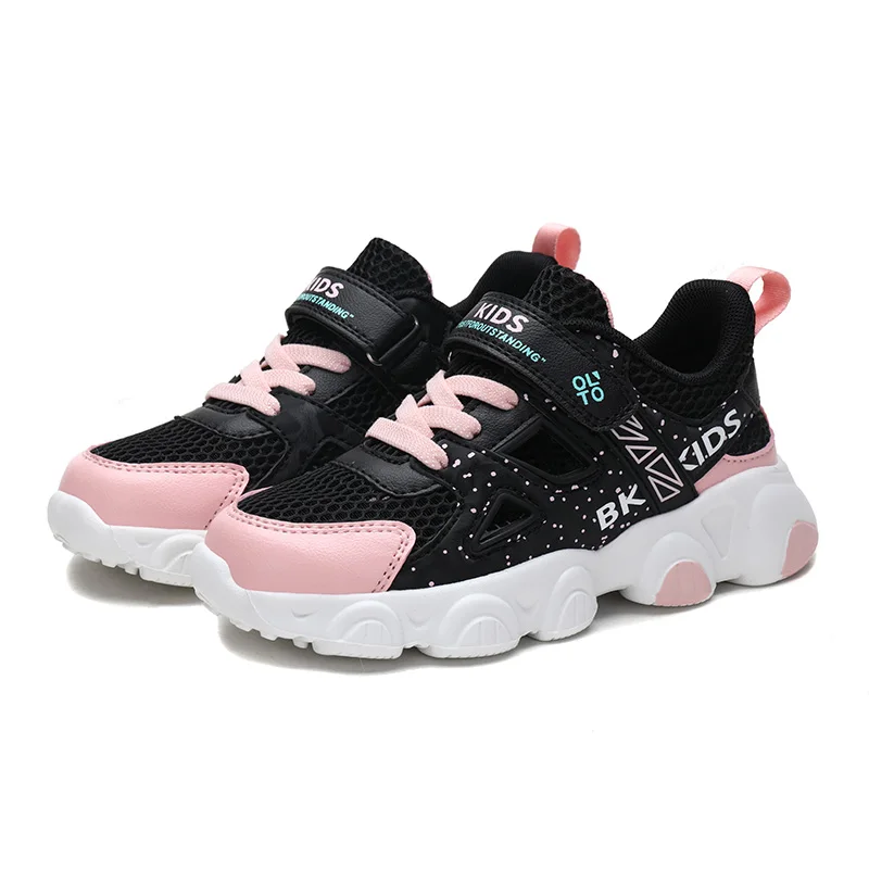 

Special hot selling kids shoes leather kids girls shoes flats, Black