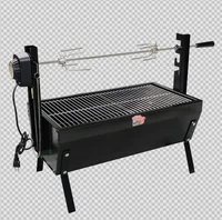 

Chicken Roaster black color with rotation outdoor indoor use BBQ charcoal grill for meat beef multi function Powerful AC motor