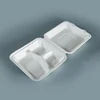 biodegradable sugarcane bagasse pulp raw material food lunch box / plate / tray
