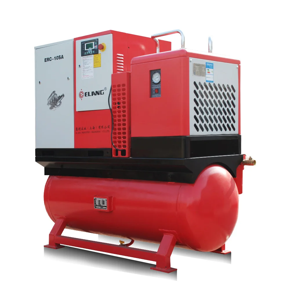 
10Hp 7.5Kw 25   40 cfm Combined Screw Air Compressor with Air Dryer <img data src=