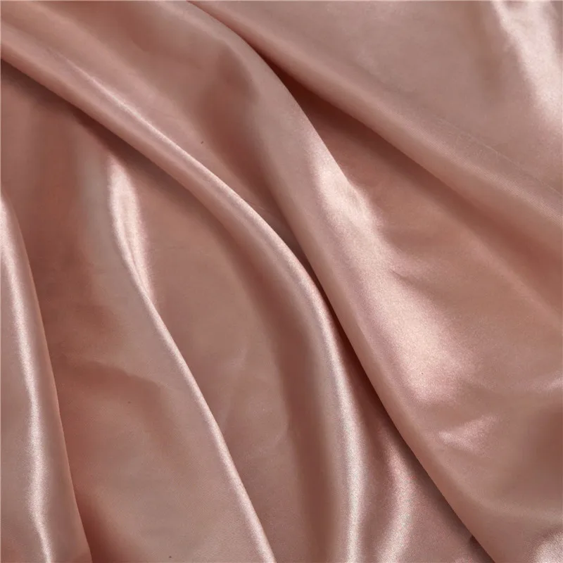 
Popular woven high quality crepe satin wax silk saree plain shoe lining fabric/logo lining for garment 