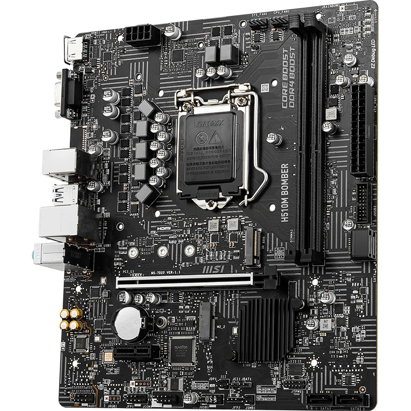 

H510M Bomber Motherboard Lga1200 Ddr4 Pc Motherboard Home Office Computer Desktop Mother Board