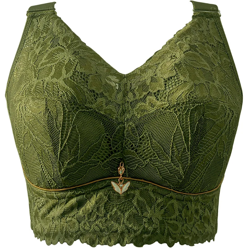 Drop Shipping Plus Size Underwear for Women Push up Bra Wire Free Bras Lace Womens Lingerie Hide Back Fat Shaper Bra