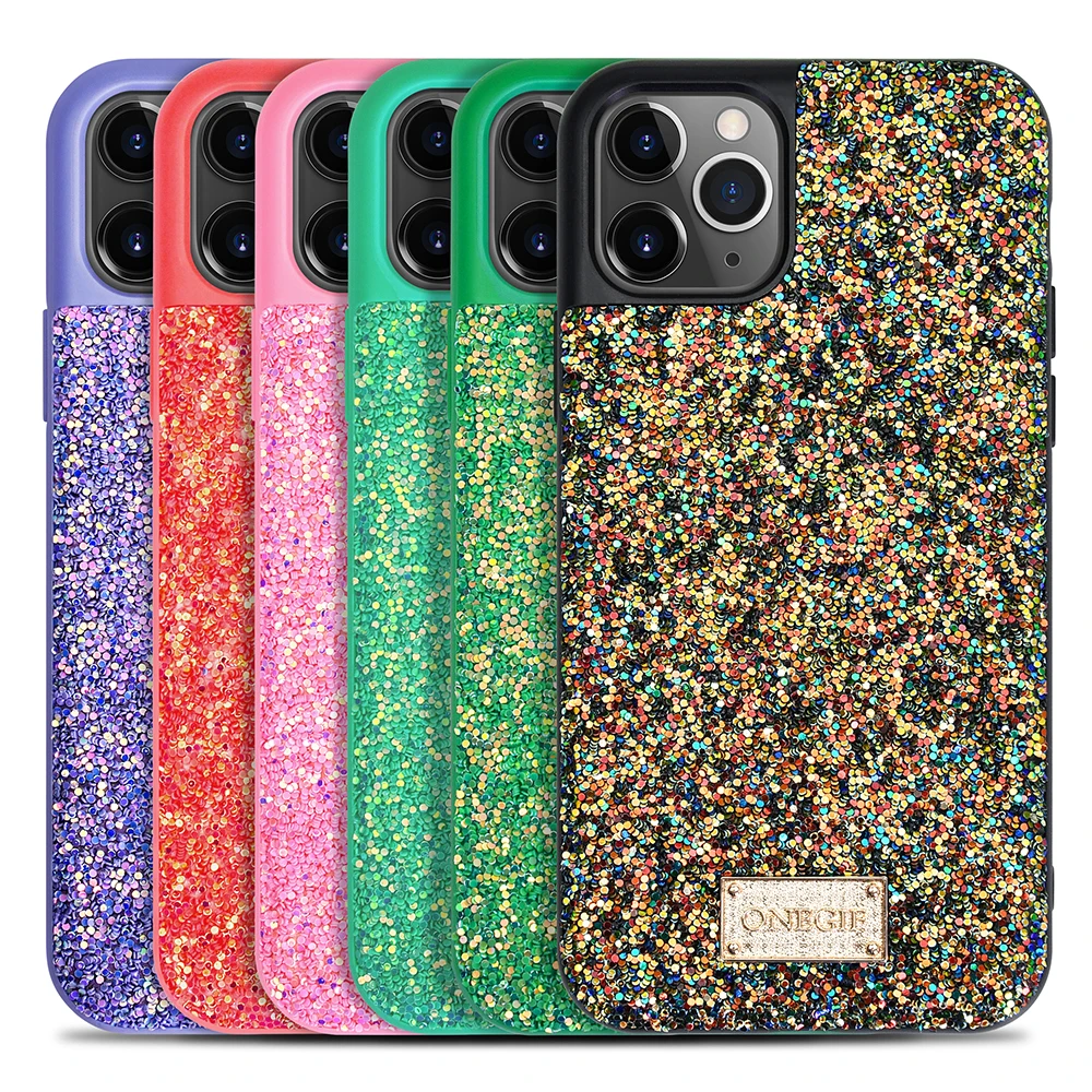 

Luxury Glitter Bling Phone Protective Back Cover For Iphone 12/12pro max/12mini Phone Case, 6 colors