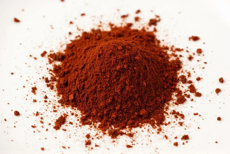 Chef grinding guajillo chili