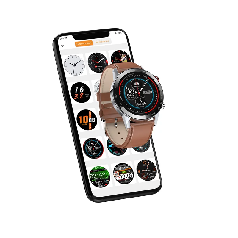 

L16 Smart Watch 2021 Newest IP68 Waterproof Flashlight ECG Polishing Watch Bands Fitness Tracker Pk L13 L16 L19 Smartwatch