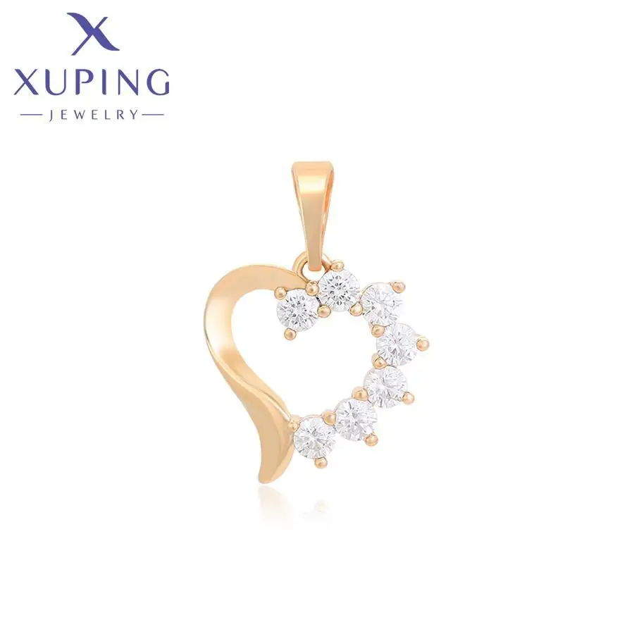 

X000730368 Xuping Jewelry fashion 18K gold color pendant heart pendant designer charms for jewelry making