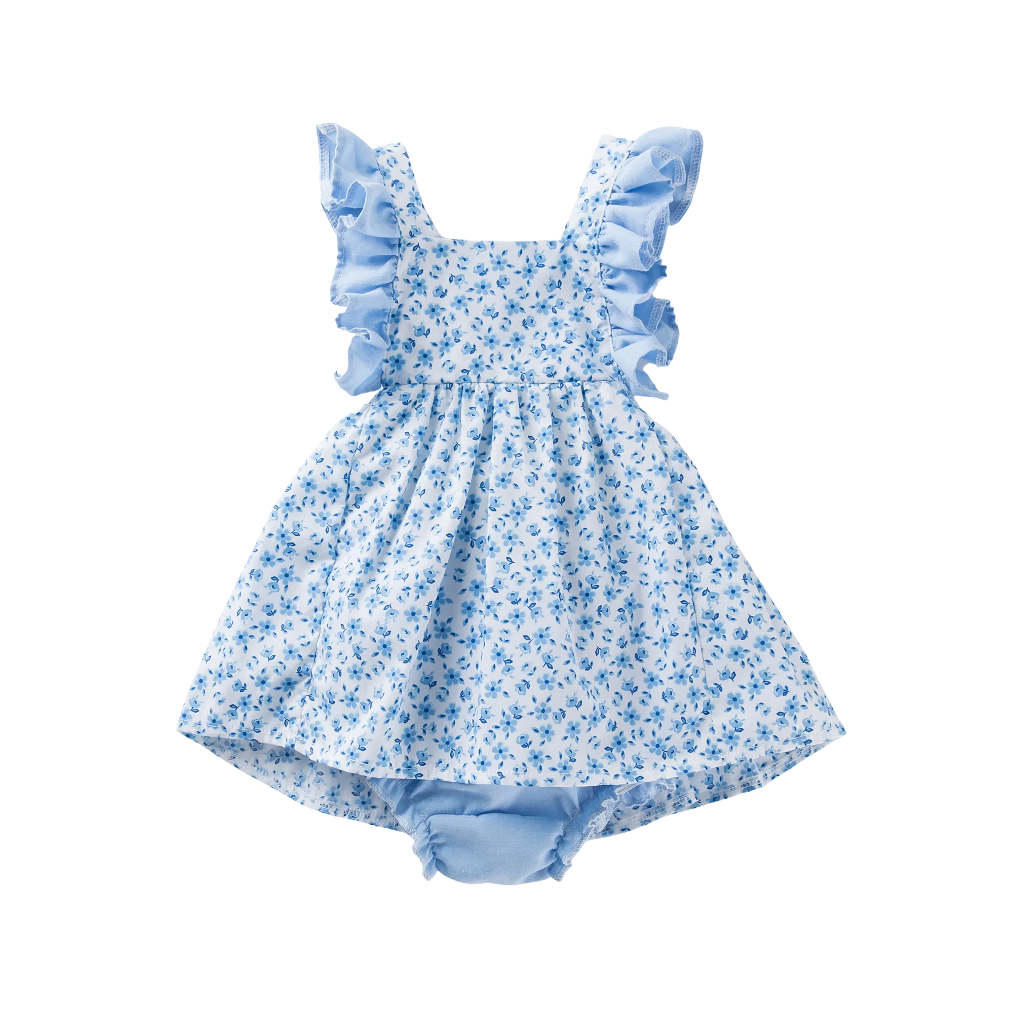 

Babany bebe Newborn Baby Floral Dress PP shorts Sets Summer Cotton Girls Outfits 2 Pcs, Picture shown