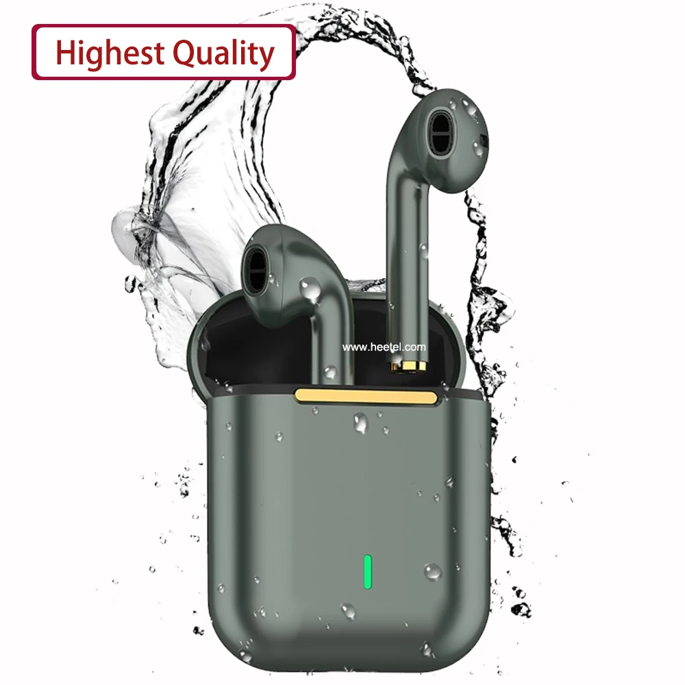 

High Quality Free logo Wireless TWS J18 earphone Pro Earbuds Gaming 9D Stereo Portable A15 A16 Earphones BT 5.0 Headphone, Black/white/green/gold