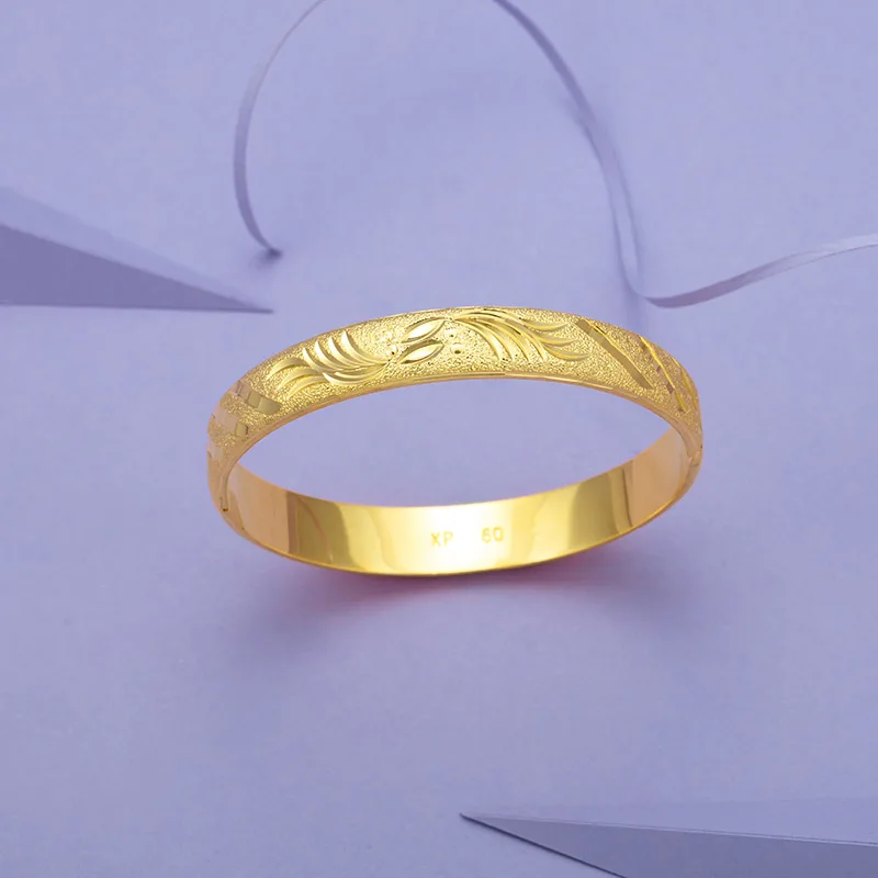 

2021 Bangle-01 Hot Sale Luxury 24k Gold Printed Phoenix Bangle Cubic Zircon Gemstone Bracelet