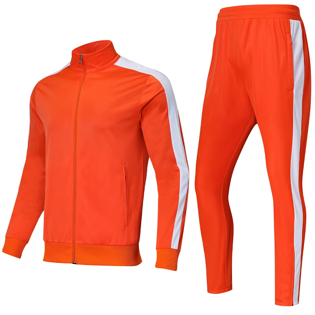 

Manufacturer Custom Logo Tracksuit for Sport Training Jogging, Blue red orange black