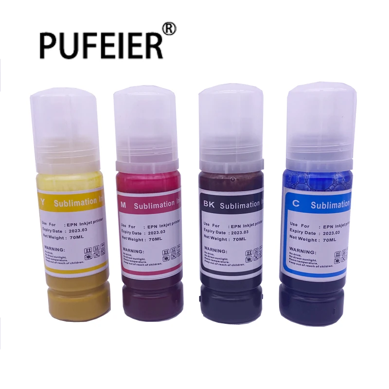 

70ML Bottle 522 512 502 514 524 554 Sublimation Ink For Epson ET7700 ET7750 ET2700 ET2750 ET3700 ET3750 ET4750 ET2720 Refill Ink