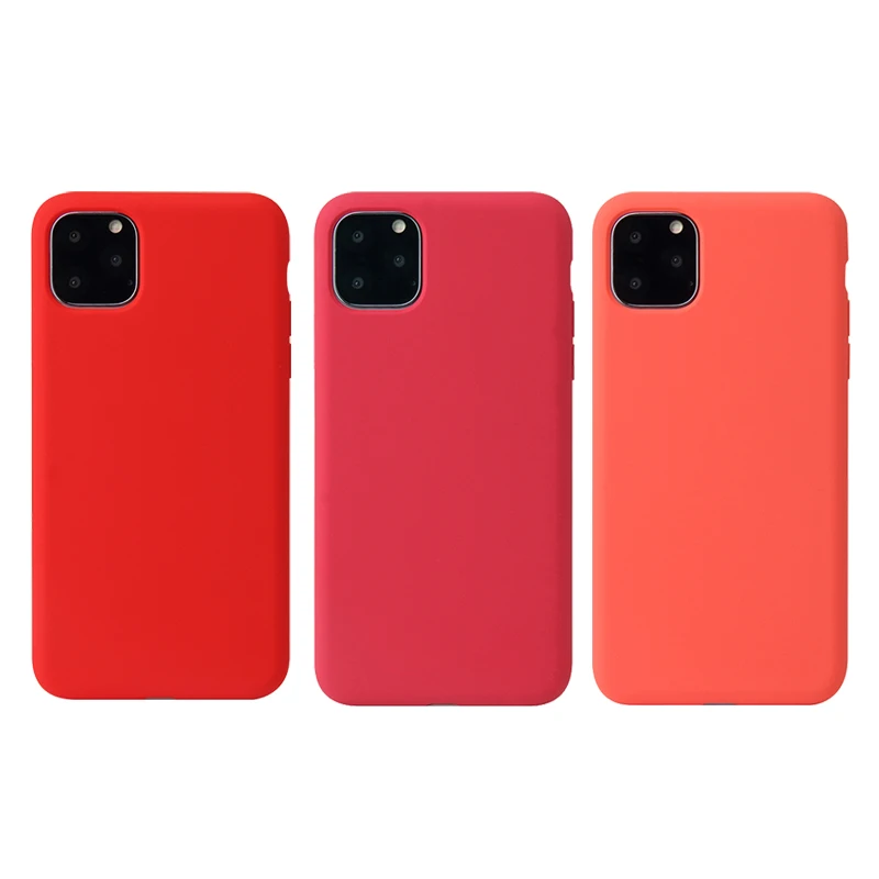 

New Product Custom Soft Tpu Cellphone Mobile Cover Liquid Silicone Phone Case For iphone 11 Pro Max X Xr Xs 8 7 6 Plus, 15 colors