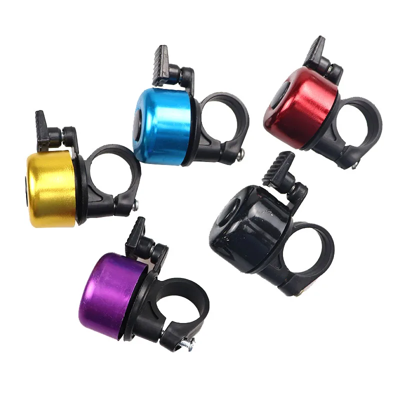 

High Quality Aluminum Alloy Kids Bike Bell Metal Bicycle Anti-Aging Useful Tool Crisp Ringtone To Be Heard Clear, Black & purple & sliver & yellow & blue & custom