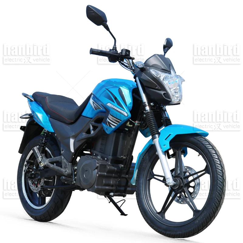 2000w High Engine Electric Motorcycle for Cuba with 72v Li-ion Battery