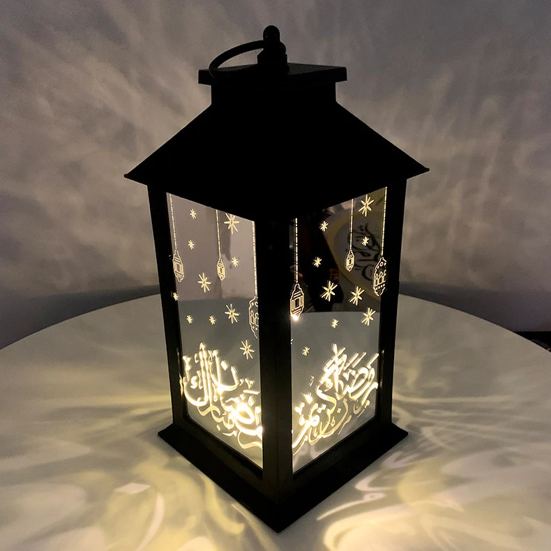 Ramadan Decoration Happy Eid Mubarak Metal Led Lights Lantern Buy