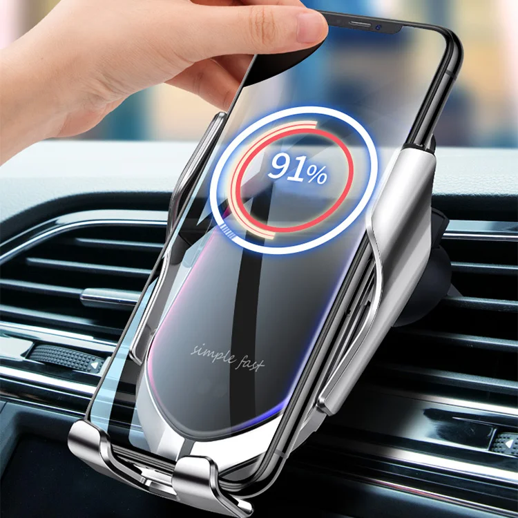 

Free Shipping 2021 Hot Smart Sensor Automatic Clamping 10W Car Wireless Charger Qi Phone Holder R1 Wireless Car Charger