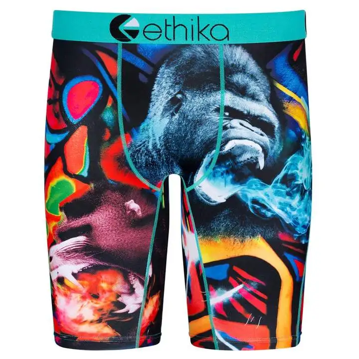 

Wholesale men ethika underwear panties boxer briefs plus size men's underwear OEM customized Ethika sportswear Fitness shorts