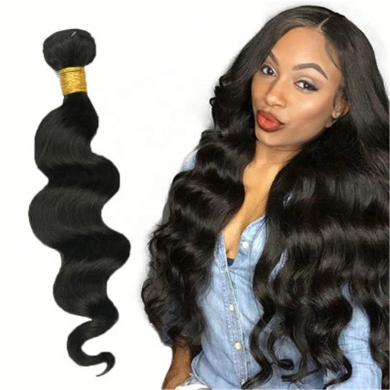 

Africa Body Wave Bundle Synthetic Hair Extension, Black