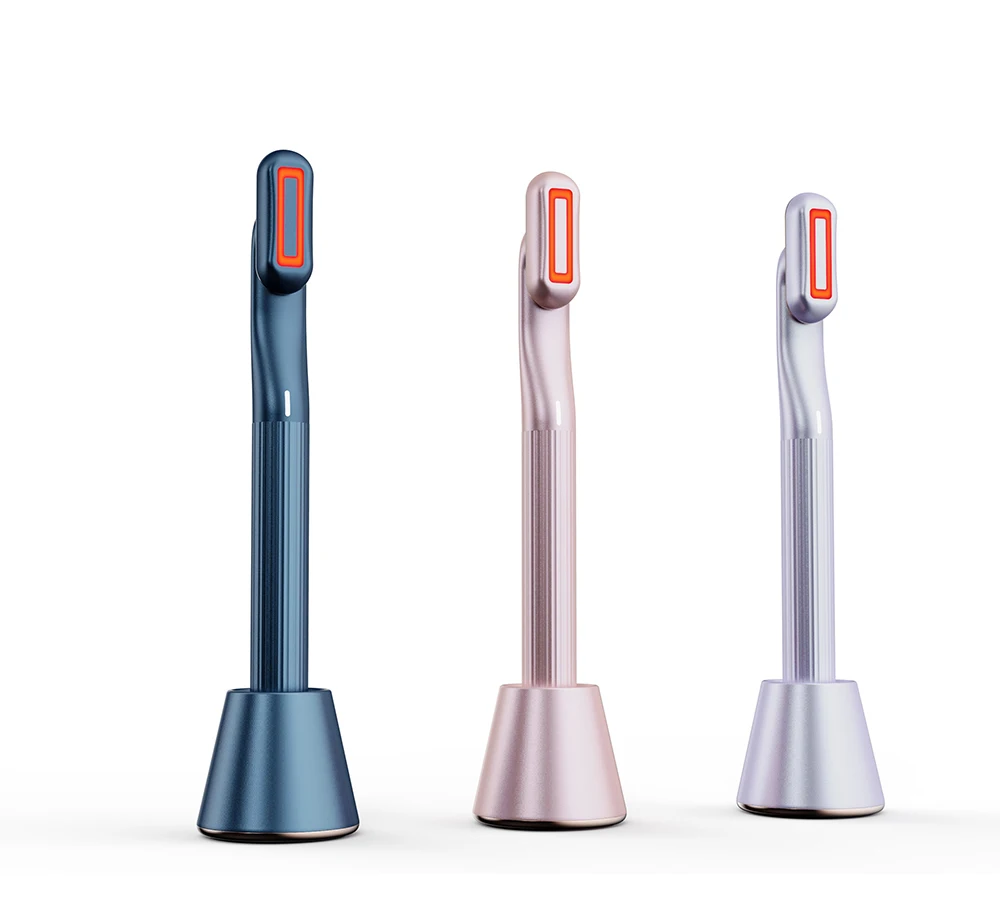 

Dropshipping Rechargeable Smart ems Eye Care Intelligent Mini Eye Revive Massager Beauty Device With Heat, Pink, purple and blue