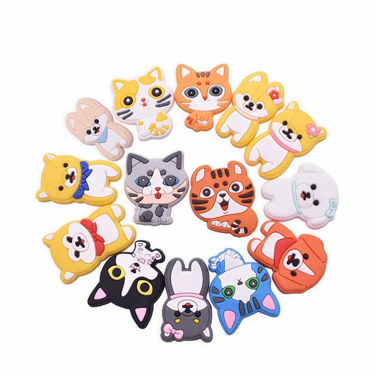 

Wholesale Cute Car PVC Shoe Charms New Croc Charms Animal Shoe Buckle Decorations Dog Croc Shoes Accessories for Kids Gifts