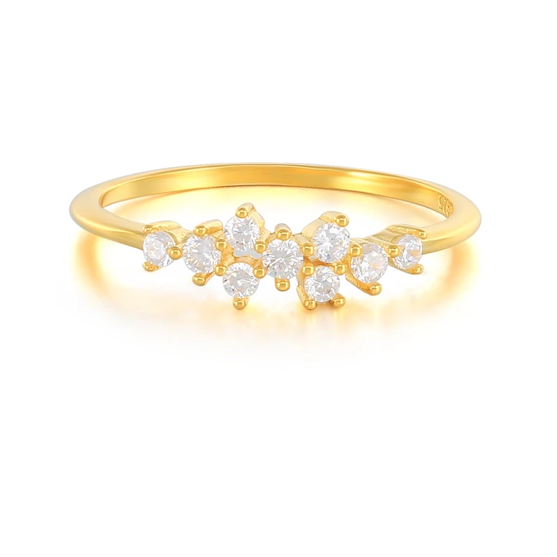

s925 sterling silver fashion jewelry ins simple diamond ladies ring for women 2021