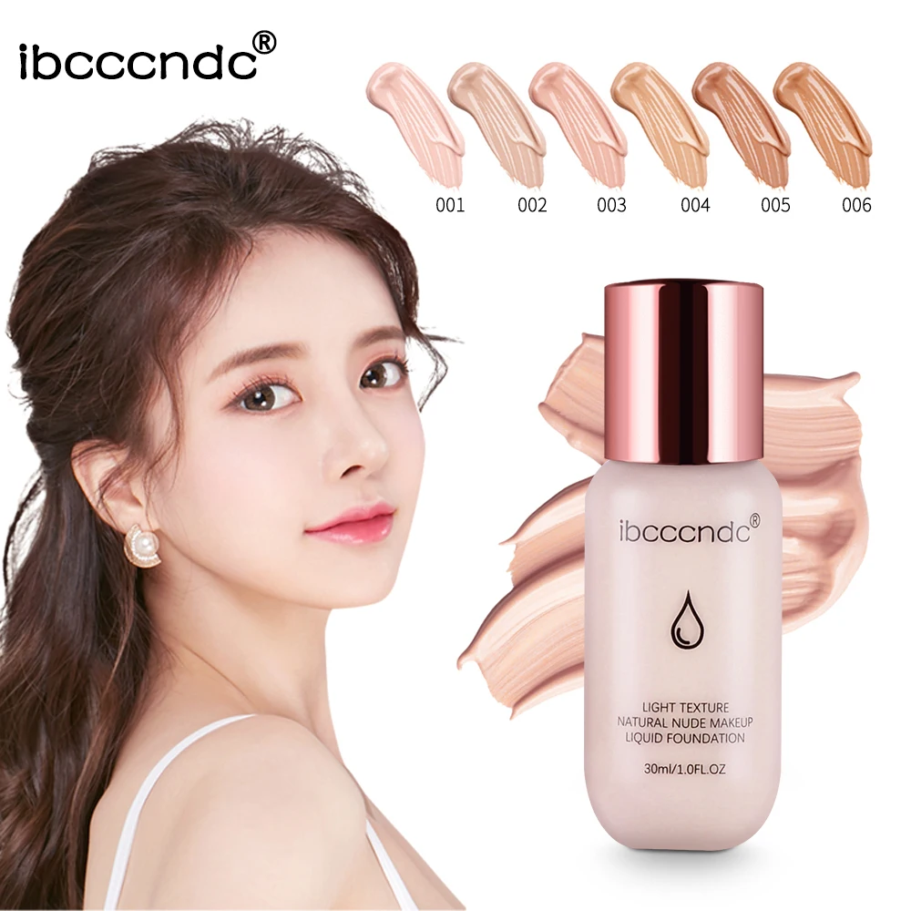 

Smooth Foundation Makeup 6 Colors Liquid Matte Moisturizer Face Concealer Base High Coverage Brighten