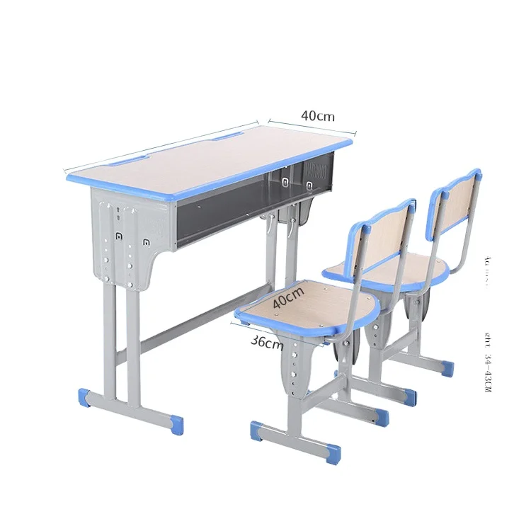 
school furniture double seater school desk and chair 2 person adjustable school desk and chair  (60823903824)