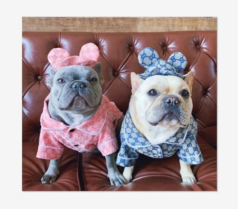 

Pet supplies clothing fashion brand design fashion printed fat dog cute shirt pet apparel dog hat