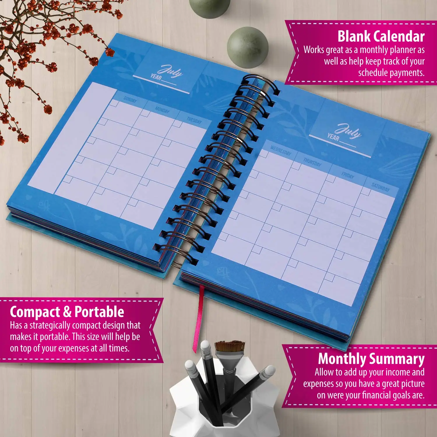 Bill Organizer Budget Planner Book Monthly Budget Notebook And Expense