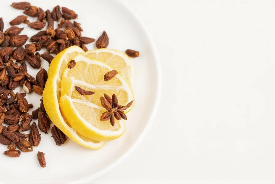 Clove water preparation showing cloves soaking in glass jar overnight