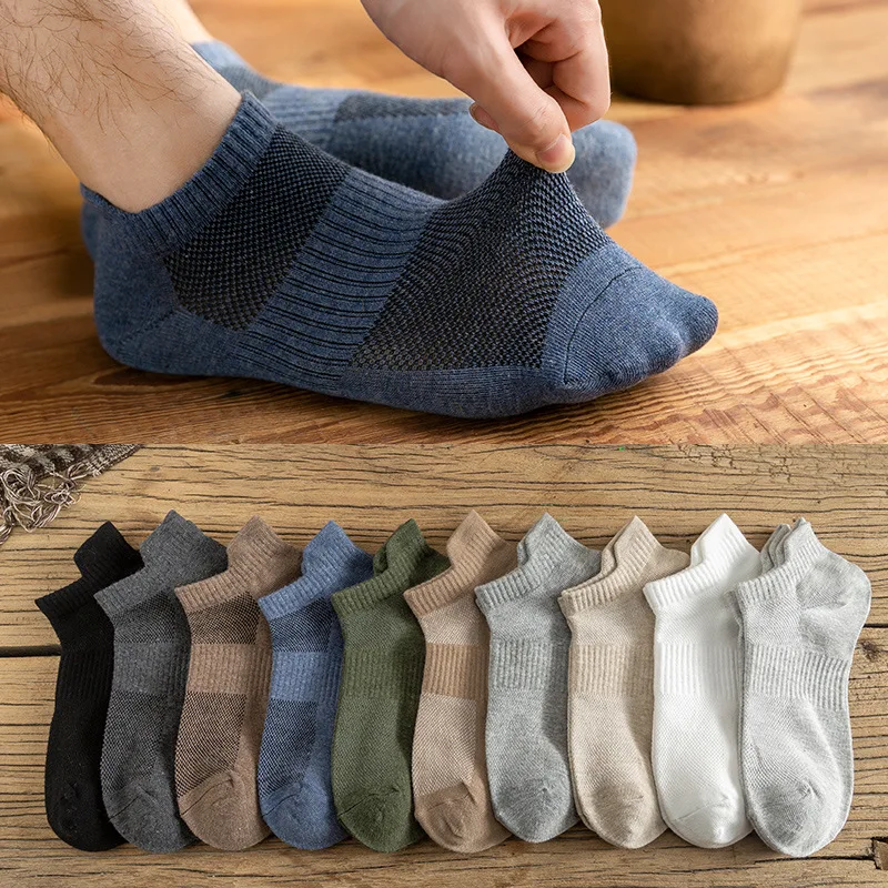 

Q-NSW-008 Summer Cotton Man Short Socks Fashion Breathable Man Boat Socks Comfortable Casual Socks
