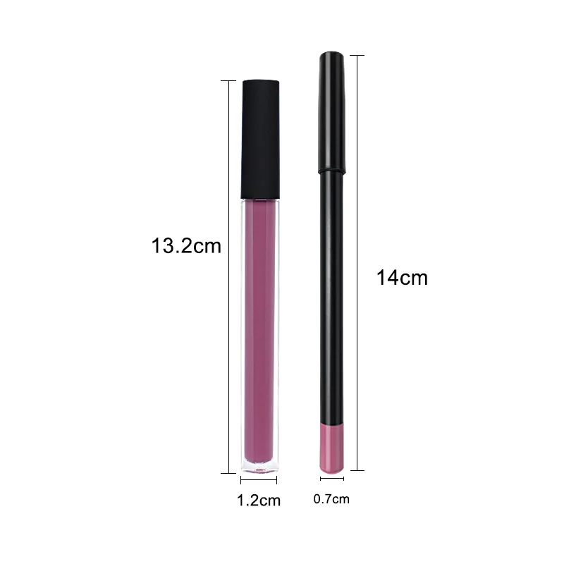 

New arrival no label lipstick set lipgloss lipliner kit