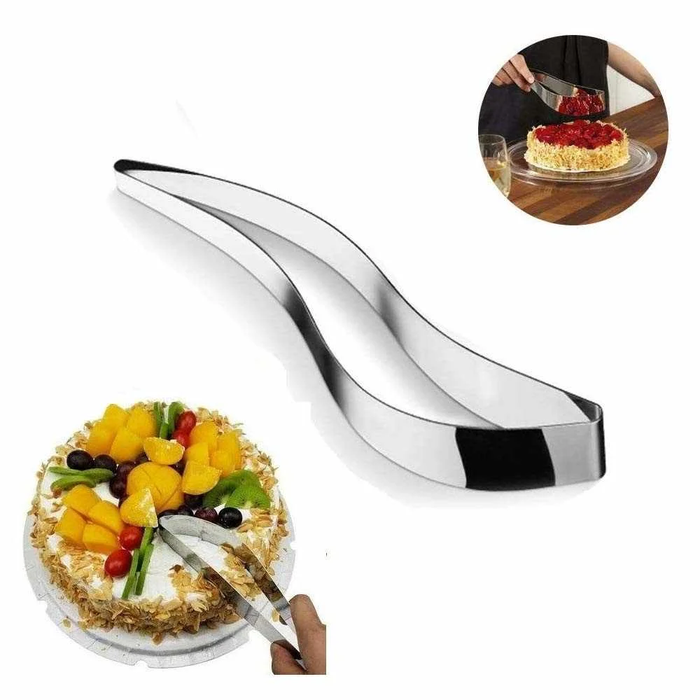 

Stainless Steel Cake Slicer Cake Server Pie Knife Pastry Cutter Desert Slicer Cutter Leaf-shape Cake Lifter Divider Mold Tool
