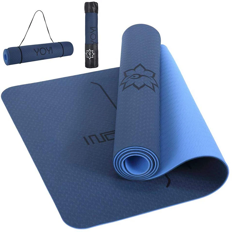 

Gymnastics Exercise Rolling Wide White Custom Eco Friendly 1/2" Anti-tear Tpe Yoga Mat, Blue,green,yellow,red,pink,black,gray ,etc