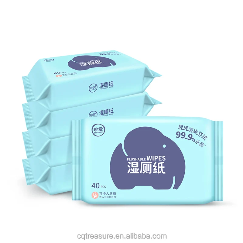 

Adult Flushable Wipes Wet Toilet Wipes Flushable