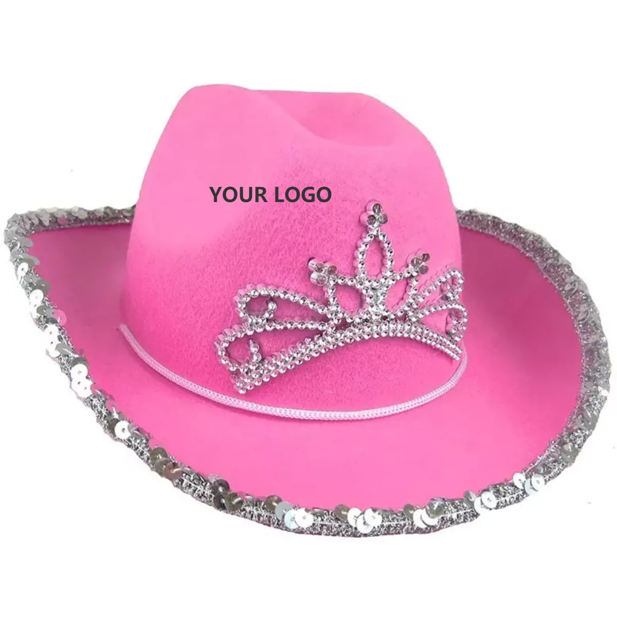 women pink cowboy hat