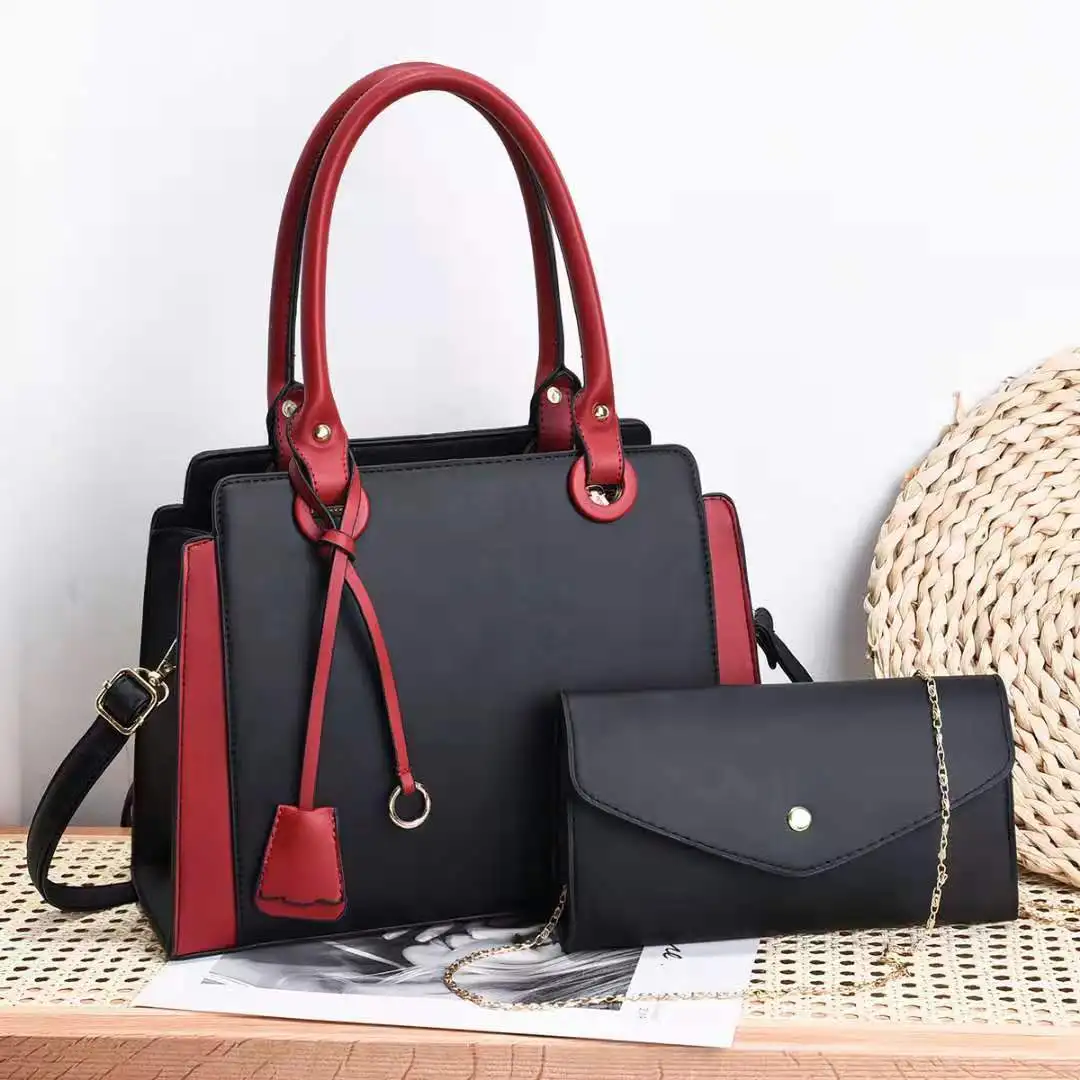 

DL109 30 New Korean fashion trend women's Bag Messenger Bag shoulder combination bags purse and handbags, Black....