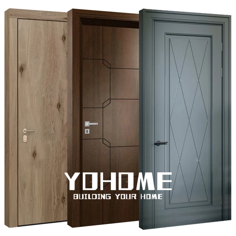 

China's top manufacturer interior bedroom mdf hdf wooden painted door wooden painted flush door cheap hotel door