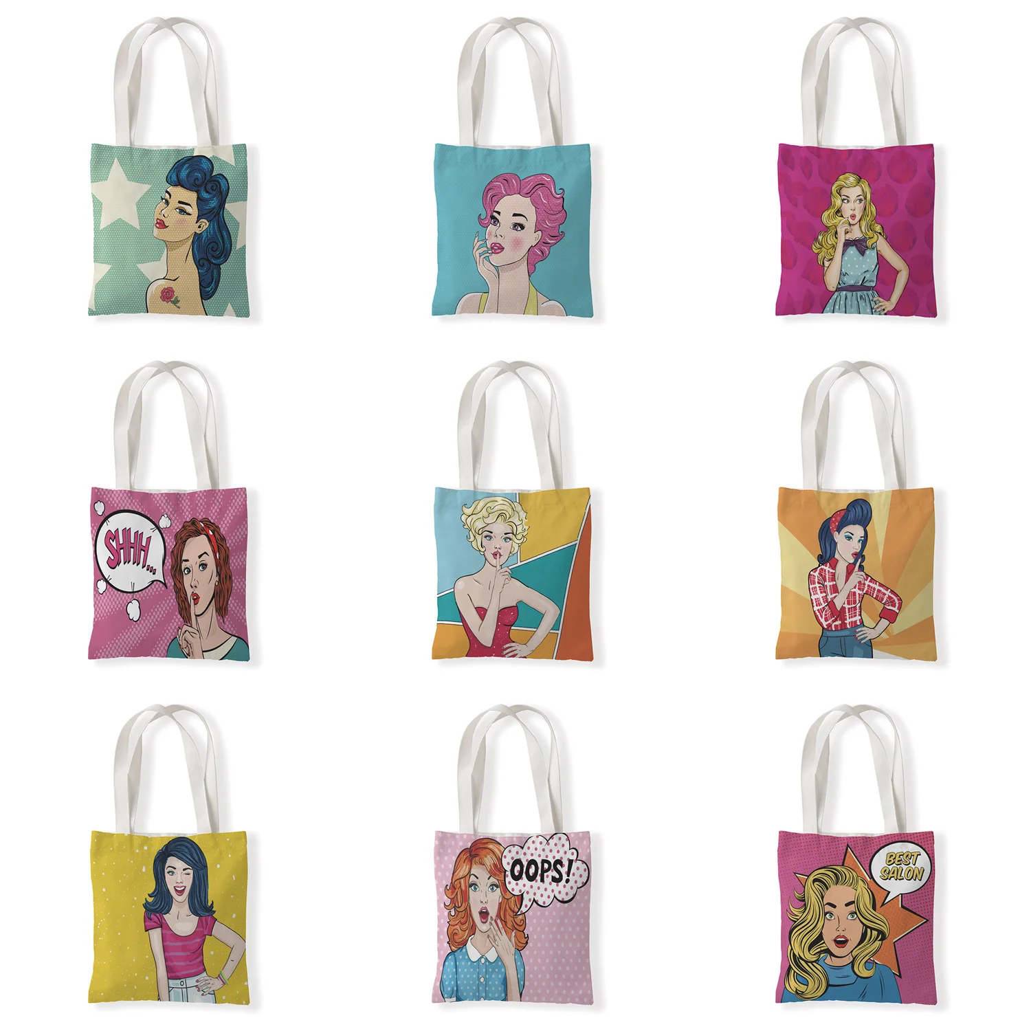 

Genuine Thermal Transfer Shopping Bags Eco Friendly Bag Vspink 95g 33 37 25cm Cartoon, Customized color