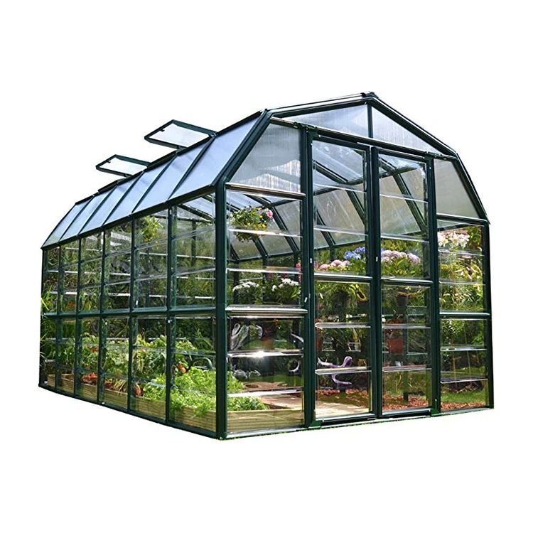 

Skyplant High Cost Performance Aluminium 6mm Polycarbonate Garden Prefabricated Greenhouses Series
