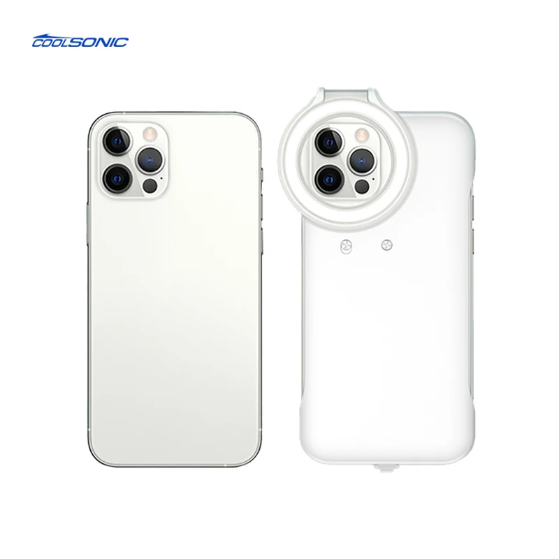 

Smart Selfie Ring Flash Live Fill Light Phone Case for iPhone 12 PRO, Multi