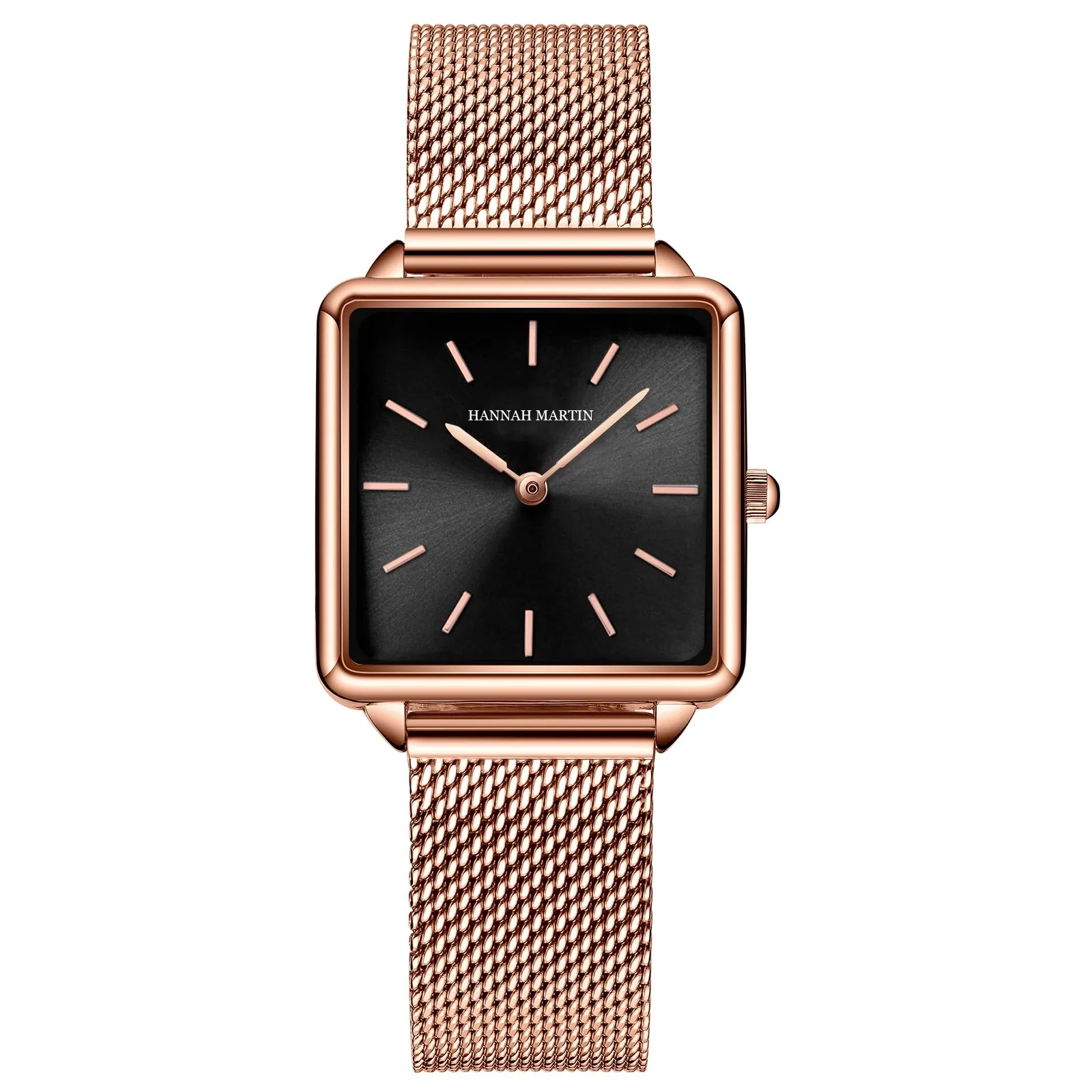 

Brand high quality square face dial lady quartz watch for women dress, 5 colors